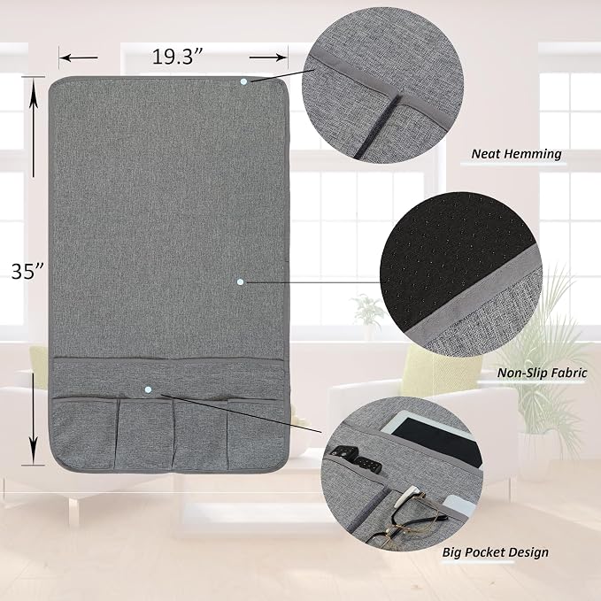 Armchair Caddy for Couch Linen Remote Control Holder - Image 6