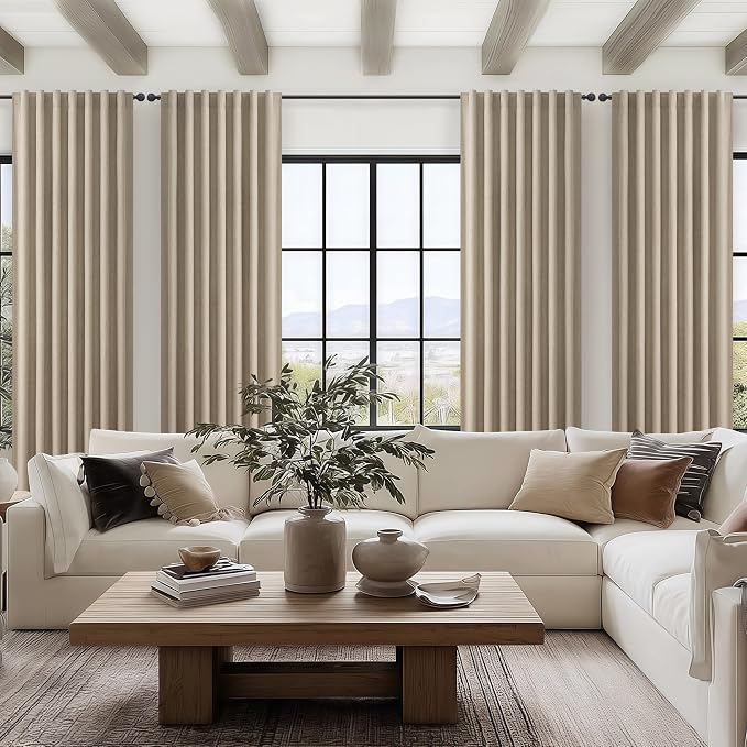 QJmydeco Extra Long Custom 102 Inch Curtains, 100% Blackout Curtains - Image 6