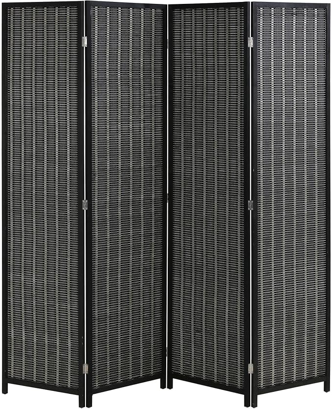 FDW Bamboo Room Divider Folding Privacy Screen 4 Panel 70 Inches High 17 Inches by FDW