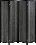 FDW Bamboo Room Divider Folding Privacy Screen 4 Panel 70 Inches High 17 Inches by FDW