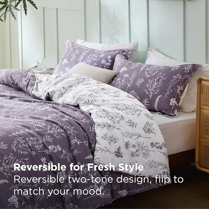 Bedsure Grayish Purple Twin/Twin XL Comforter Set - Image 2