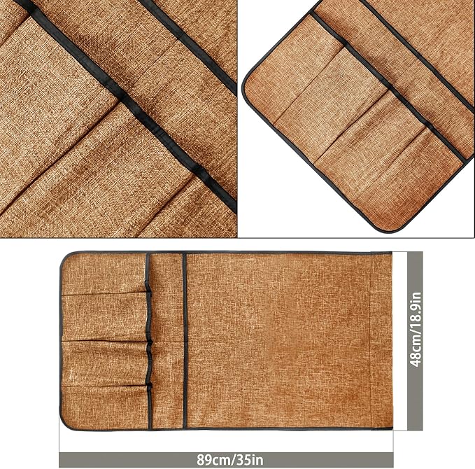 Couch Sofa Armrest Organiser Arm Chair Caddy Bedside Storage Pocket - Image 4