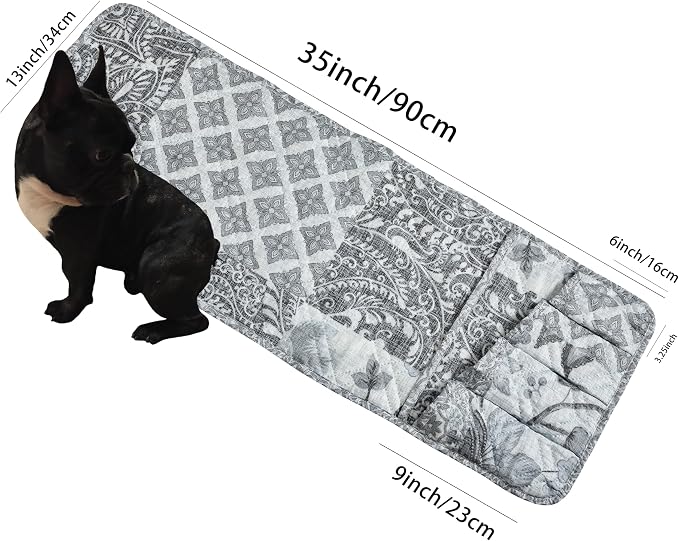Brilliant Sunshine Grey Flowers Patchwork Couch Armrest Cover, Armrest - Image 2