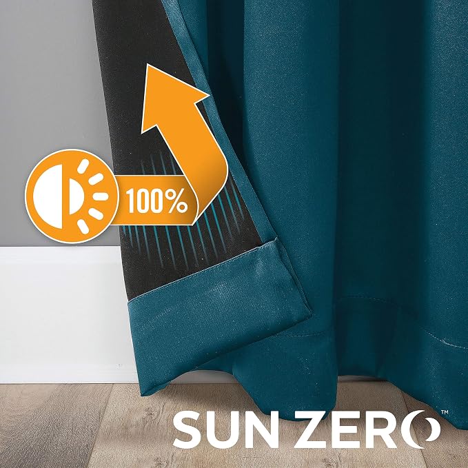 Sun Zero Nordic 2-pack Theater Grade Extreme 100% Blackout Grommet Curtain - Image 6