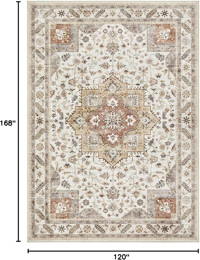 cotiled 10x14 Area Rug for Living Room, Traditional, Dining Room, and Home - Image 2