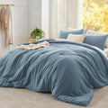 Bedsure Super King Plus Comforter Set, Dusty Blue Soft Prewashed Bedding by Unknown