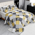 Cmfshape Summer Floral King Bedspread, Romantic Khaki Quilt Set King, by cmfshape-quiltset