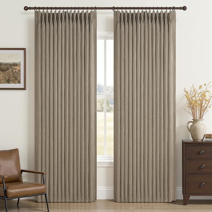 Memory Trained Pinch Pleated Blackout 78 Inch Curtains by PleatedDrapes