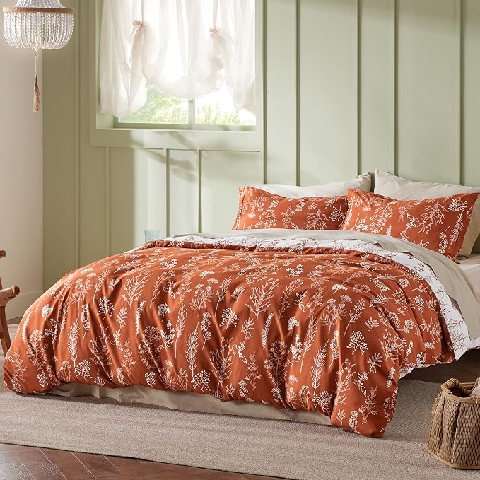 Bedsure Terracotta King Comforter Set - Image 2