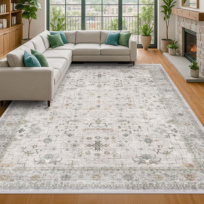 Washable 5x8 Living Room Rug - Image 8