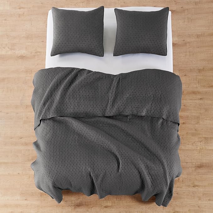 Levtex Home Cross Stitch Reversible Queen Bedspread Set - Image 7