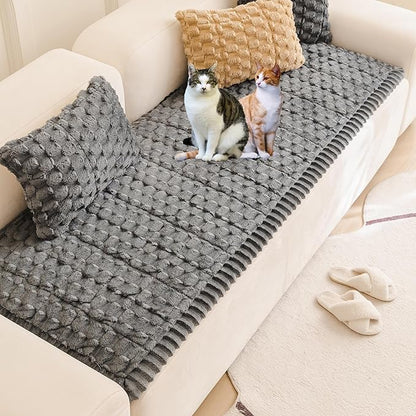 Mivnue Pet Couch Cover, Couch Covers for Dogs, Washable Dog Sofa Covers Couch Protector, Fuzzy Non Slip Couch Slipcover Pet Friendly