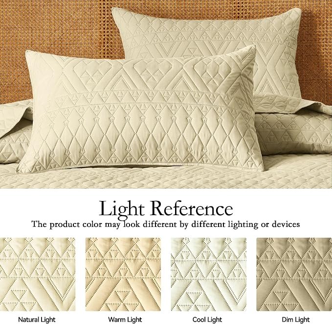 akkialla Twin Size Quilt Bedding Set, Butter Yellow Lightweight Microfiber Soft - Image 4