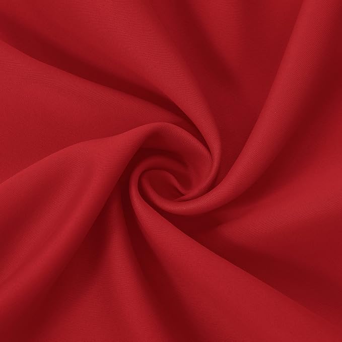 100% Blackout Curtains 52 x 84 Inch/Red Curtains 2 Panels - Image 6