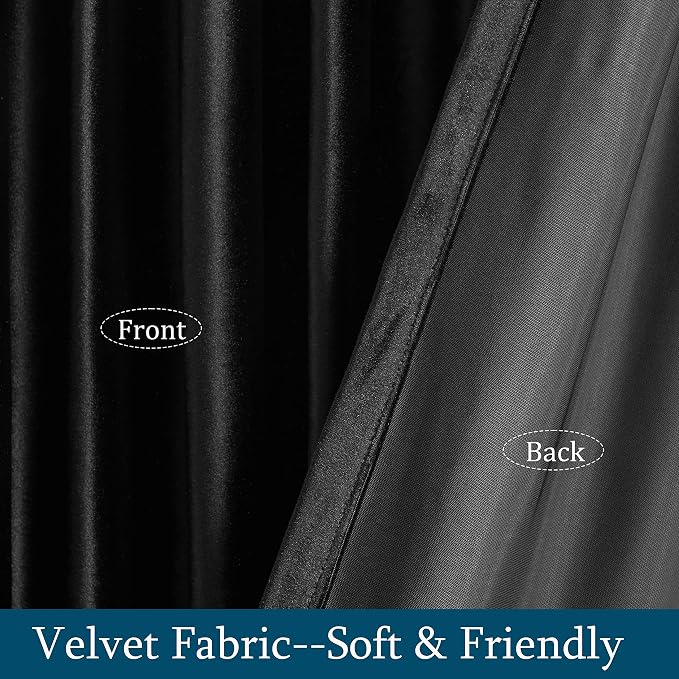 PRIMROSE Black Curtains 108 inch - Image 5