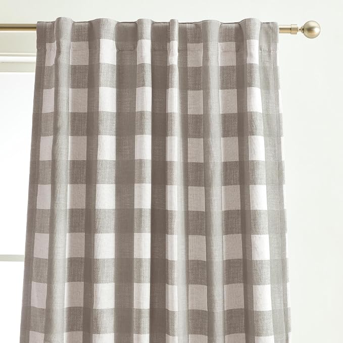 Grainger Rod Pocket Back Tab Window Curtain Panel - Image 2