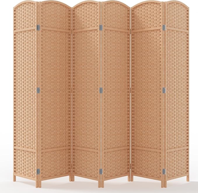 Outdoor Privacy Screen 6-Panel Folding Room Divider Space Partition | 67"H 96"W by Jostyle