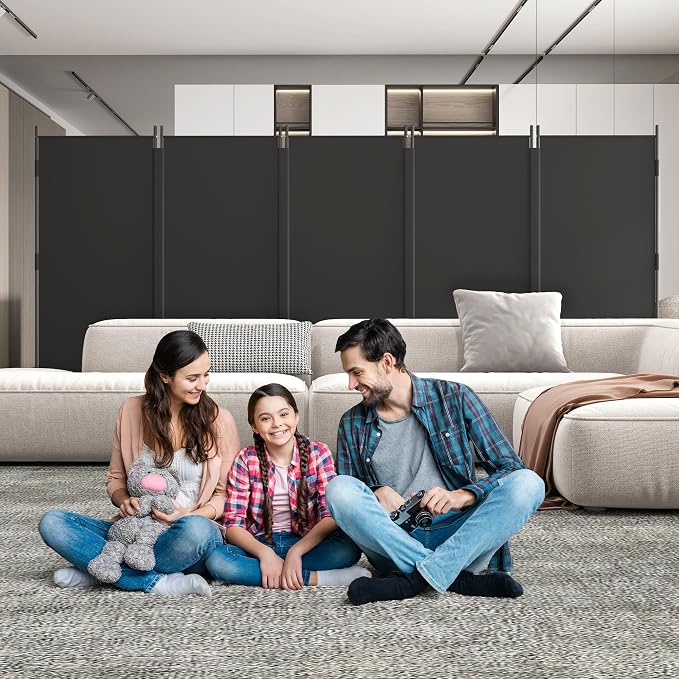 Room Divider 5 Panel Privacy Screen - Image 9