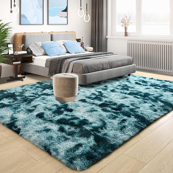 Fluffy Large Rugs for Living Room, Area Rug 6x9 Soft Carpet for Bedroom - Image 2