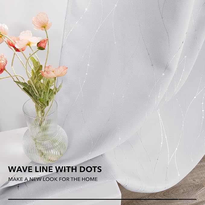 Deconovo Light Blocking White Curtains - Image 6