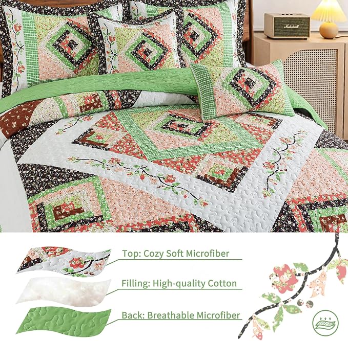 VAPUTAR Quilt King Size Bedding Set - Image 3