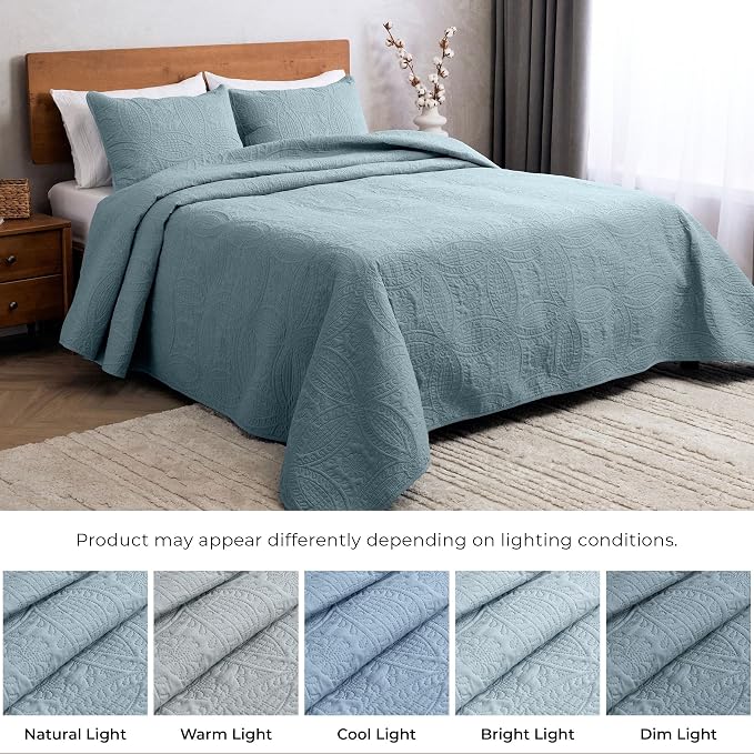 Mellanni King Bedspread Coverlet Set - Image 3