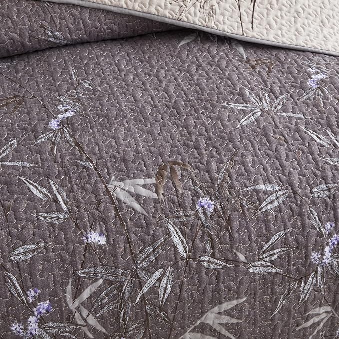 Flysheep Quilt Set 3 Pieces Full/Queen Size, Soft Microfiber Lightweight Bed - Image 6