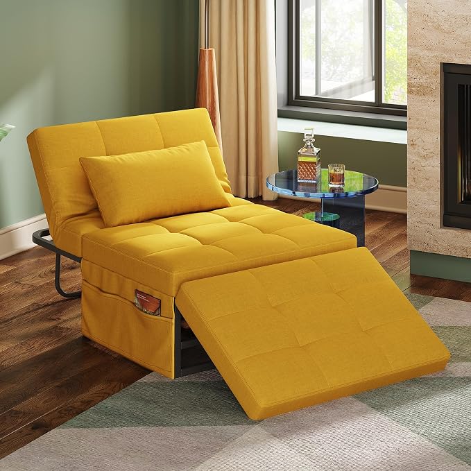 WLIVE Folding Ottoman Bed, Sleeper Chair, 4-in-1 Multi-Function, Convertible - Image 2