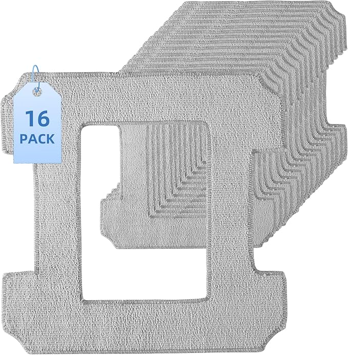 EOVWAEO 16 Pack Mopping Pads for ECOVACS Winbot W2 PRO Omni / W2 PRO / W2 / W1 PRO / W1 Window Cleaning Robot, Washable Microfiber Mop Pad Window Cleaning Replacement Accessories