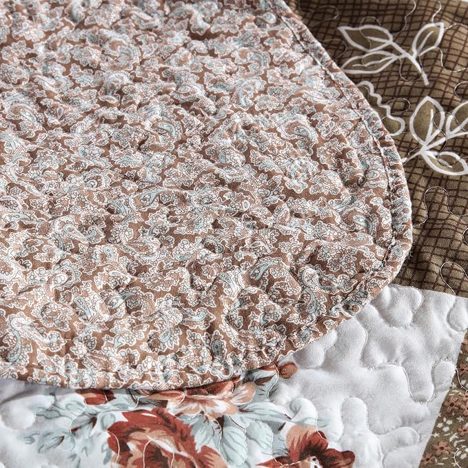 Etwel Lightweight Patchwork Queen Size Quilt Set - Image 6