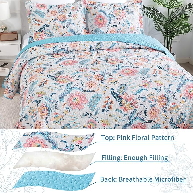VAPUTAR Queen Size Quilt Bedding Set - Image 3