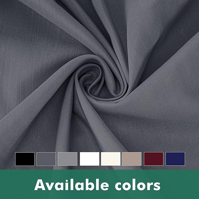 Biscaynebay Wrap Around Bed Skirts with Split Corners for Full Beds 14" Drop, Dark Grey Elastic Dust Ruffles Adjustable Easy Fit Wrinkle & Fade Resistant Silky Luxurious Fabric Machine Washable