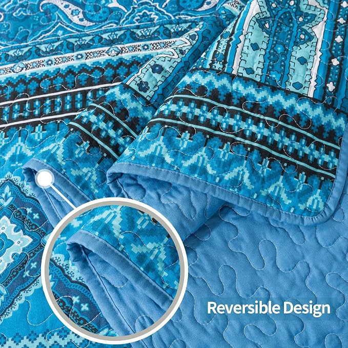 VAPUTAR Cotton Quilt King Size Bedding Set - Image 5