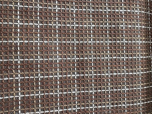 OctoRose 3 Side Zipper Upholstery Checked-Brown, Full Size Tweed Futon Cover Sofa DayBed Mattress Slipcover (Checked-Brown, Full Size)