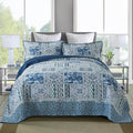 Etwel Cotton Patchwork California King Quilt Set by Unknown