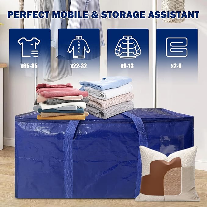 4 Pack Extra Heavy Duty Large Moving Bags - Image 6