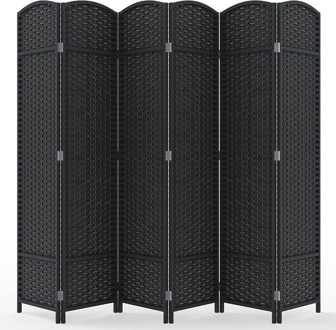 Outdoor Privacy Screen 6-Panel Folding Room Divider Space Partition | 67"H 96"W by Jostyle