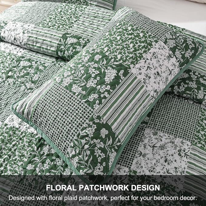 Mybedsoul Boho Quilt King Size, Patchwork Reversible Bedding Set, 3 Pieces - Image 7