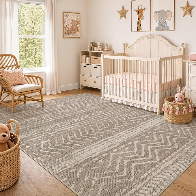 Nakagishi Area Rug Living Room Rugs: 11x14 Large Soft Machine Washable Boho - Image 7