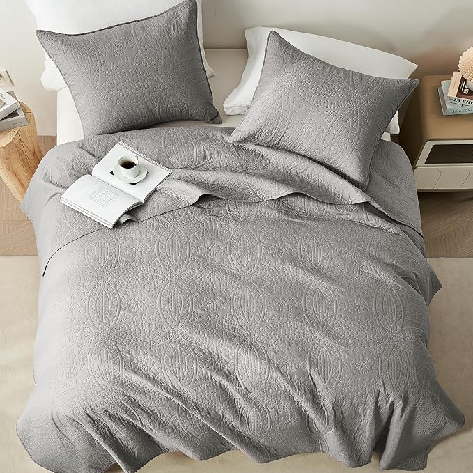 akkialla King Quilt Bedding Set, Lightweight Soft Bedspread Coverlet, Modern - Image 3