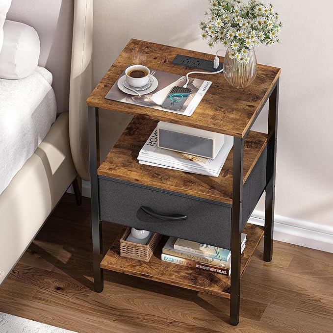 SUPERJARE Nightstand Set of 2 - Image 2