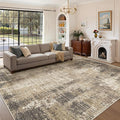 6x9 Area Rugs, Abstract Large Washable Rugs by Valenrug