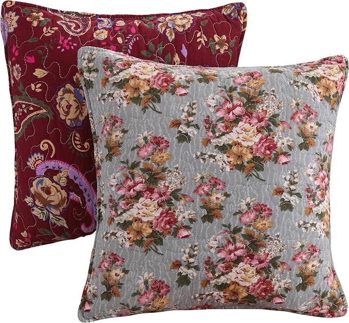 Greenland Home Antique Chic 100% Cotton Authentic Patchwork Quilt Set, 5-Piece - Image 4