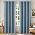 Joydeco Blackout Curtains 90 Inches Long 2 Panels Burg, Room Darkening Curtains by JOYDECO