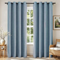 Joydeco Blackout Curtains 84 Inches Long 2 Panels Burg, Room Darkening Curtains by JOYDECO