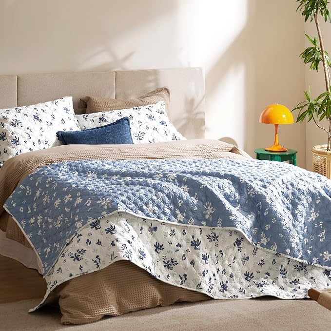 Bedsure Floral Quilt King Size - Image 6