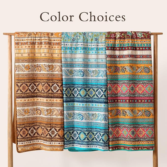 VAPUTAR 100% Cotton Face Bedspreads King Size, Exquisite King Quilt Sets | - Image 6