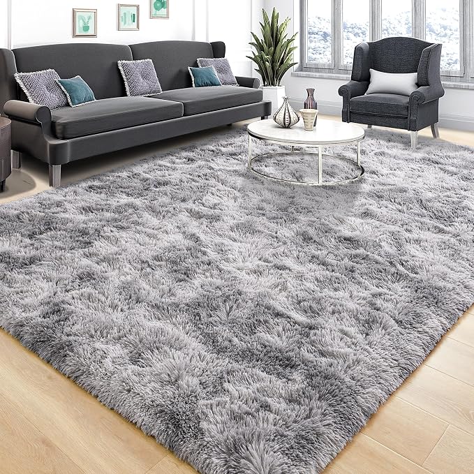 Fluffy Large Rugs for Living Room, Area Rug 6x9 Soft Carpet for Bedroom - Image 2