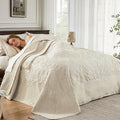 Oversized King Bedspread 138x122, California King Quilt by EnjoyYourLife