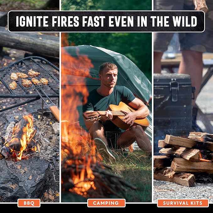 50lb Fatwood Fire Starter Sticks | 100% Natural Fire Starters for Fire Pit, Wood Stoves, Fireplaces & Bonfire | Easy Start w/Just 2 Sticks Burns in All Weather Conditions by Billy Buckskin (50lb Box)